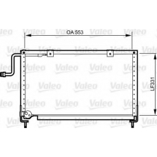 814274 VALEO Конденсатор, кондиционер