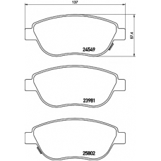 MDB3367 MINTEX Комплект тормозных колодок, дисковый тормоз