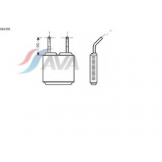 OL6160 AVA Теплообменник, отопление салона