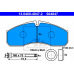 13.0460-4847.2 ATE Комплект тормозных колодок, дисковый тормоз