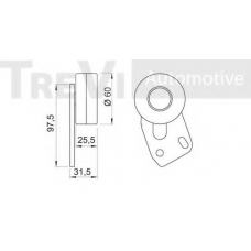 SK706498 SK Натяжной ролик, ремень грм