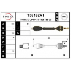 T58182A1 EAI Приводной вал