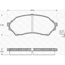 363702161134 MAGNETI MARELLI Комплект тормозных колодок, дисковый тормоз