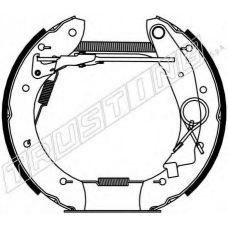 6178 TRUSTING Комплект тормозных колодок