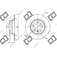 BD1635 DJ PARTS Тормозной диск