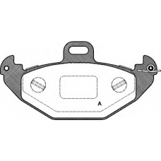 BPA0686.00 OPEN PARTS Комплект тормозных колодок, дисковый тормоз