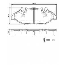 0 986 494 081 BOSCH Комплект тормозных колодок, дисковый тормоз