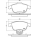 P 68 047 BREMBO Комплект тормозных колодок, дисковый тормоз