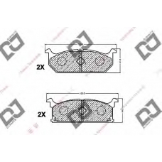 BP1359 DJ PARTS Комплект тормозных колодок, дисковый тормоз