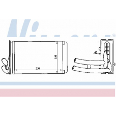 70222 NISSENS Теплообменник, отопление салона