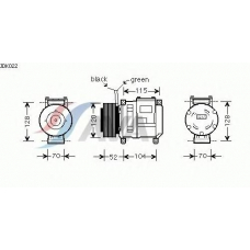 JDK022 Prasco Компрессор, кондиционер