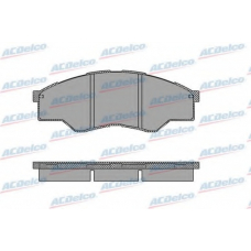 AC872581D AC Delco Комплект тормозных колодок, дисковый тормоз