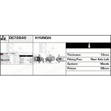 DC72640 EDR Тормозной суппорт