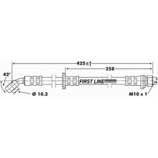 FBH6743 FIRST LINE Тормозной шланг