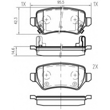 K620000 Vema Комплект тормозных колодок, дисковый тормоз