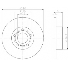 8DD 355 101-781 HELLA PAGID Тормозной диск