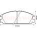 572287B BENDIX Комплект тормозных колодок, дисковый тормоз