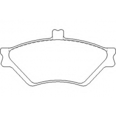 MDB2137 MINTEX Комплект тормозных колодок, дисковый тормоз
