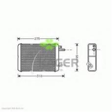 32-0242 KAGER Теплообменник, отопление салона