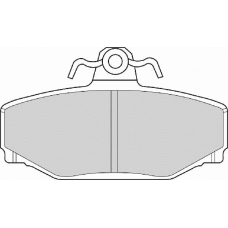 FD6716A NECTO Комплект тормозных колодок, дисковый тормоз