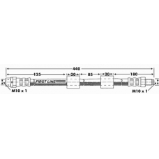 FBH6739 FIRST LINE Тормозной шланг