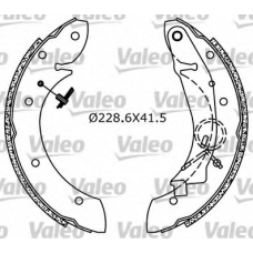 554608 VALEO Комплект тормозных колодок