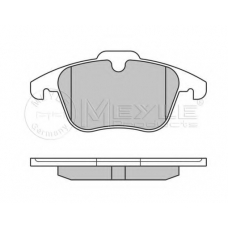 025 241 2319 MEYLE Комплект тормозных колодок, дисковый тормоз