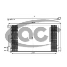 300631 ACR Конденсатор, кондиционер