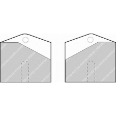 FDB822 FERODO Комплект тормозных колодок, дисковый тормоз