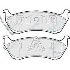 PAD1103 APEC Комплект тормозных колодок, дисковый тормоз