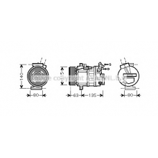 RTK486 Prasco Компрессор, кондиционер