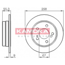 103244 KAMOKA Тормозной диск