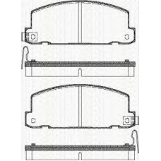 8110 60871 TRISCAN Комплект тормозных колодок, дисковый тормоз