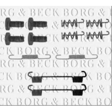 BBK6150 BORG & BECK Комплектующие, колодки дискового тормоза