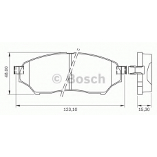 0 986 BB0 179 BOSCH Комплект тормозных колодок, дисковый тормоз