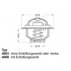 4008.79D WAHLER Термостат, охлаждающая жидкость