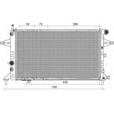 350213958000 MAGNETI MARELLI Радиатор, охлаждение двигателя