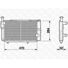 350213597000 MAGNETI MARELLI Радиатор, охлаждение двигателя