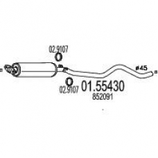 01.55430 MTS Средний глушитель выхлопных газов