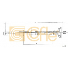 11.315 COFLE Трос, управление сцеплением