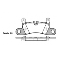 P12793.20 WOKING Комплект тормозных колодок, дисковый тормоз