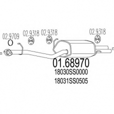 01.68970 MTS Глушитель выхлопных газов конечный