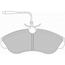 FD6522N NECTO Комплект тормозных колодок, дисковый тормоз