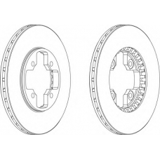 DDF590-1 FERODO Тормозной диск