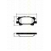 8110 13075 TRISCAN Комплект тормозных колодок, дисковый тормоз