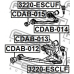 CDAB-013 FEBEST Подвеска, рычаг независимой подвески колеса