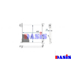 132410N AKS DASIS Конденсатор, кондиционер