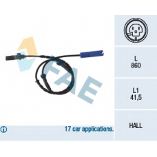 78046 FAE Датчик, частота вращения колеса