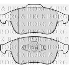 BBP2057 BORG & BECK Комплект тормозных колодок, дисковый тормоз