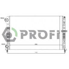 PR 2210A3 PROFIT Радиатор, охлаждение двигателя